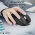 Promate SamoTri Wireless Mouse, 3200DPI Adjustable Resolution, Silent Operation, Smart Flying Scroll Wheel, 4-Way Navigation, OS Auto-Recognition, Tri-Connectivity, Bluetooth 5.0, Black